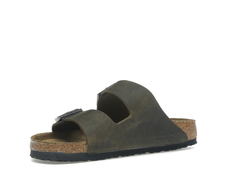 Birkenstock Arizona Soft Footbed Oiled Leather Faded Khaki