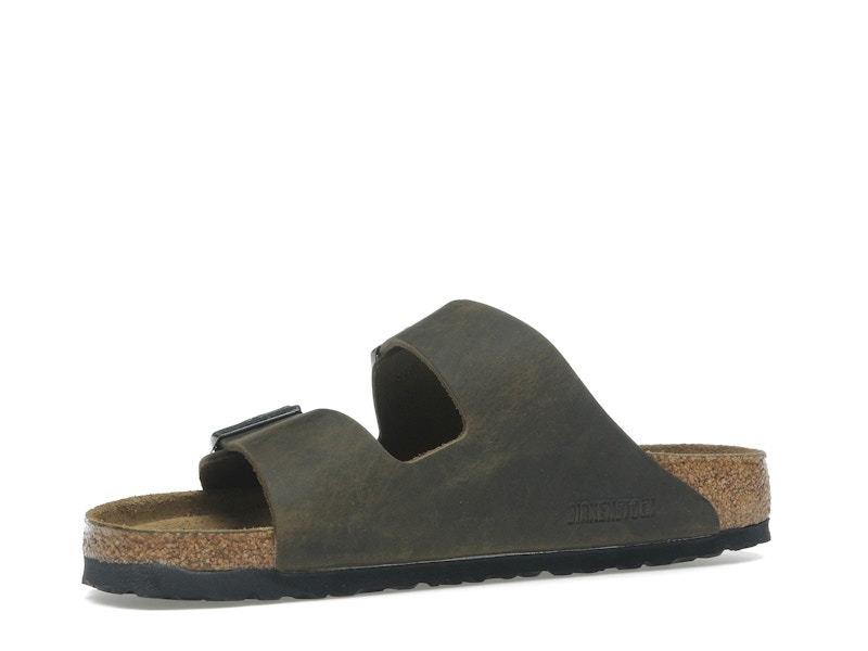 Birkenstock Arizona Soft Footbed Oiled Leather Faded Khaki