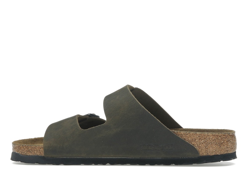 Birkenstock Arizona Soft Footbed Oiled Leather Faded Khaki