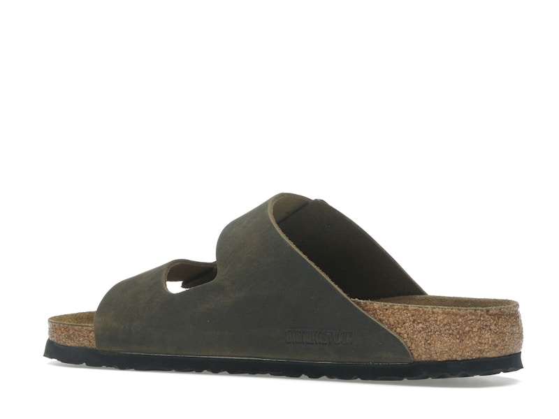 Birkenstock Arizona Soft Footbed Oiled Leather Faded Khaki