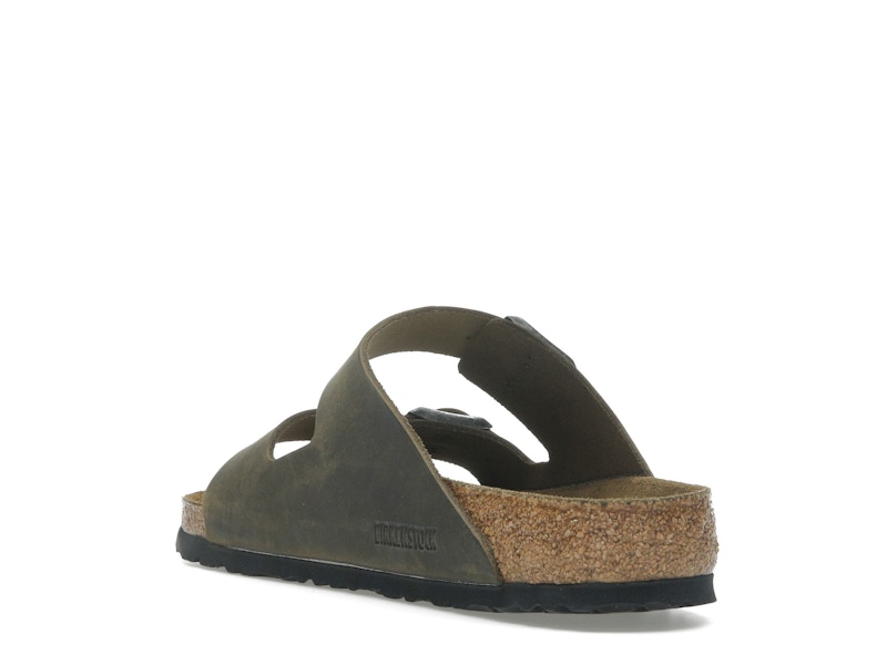 Birkenstock Arizona Soft Footbed Oiled Leather Faded Khaki