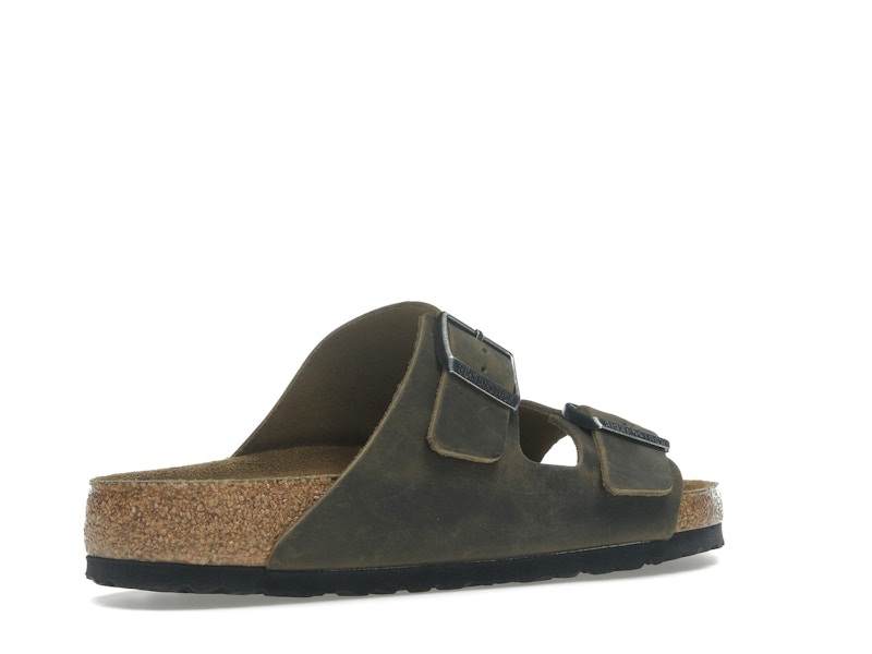 Birkenstock Arizona Soft Footbed Oiled Leather Faded Khaki