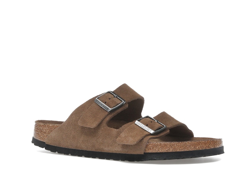 Birkenstock Arizona Soft Footbed Suede Leather Dark Tea Tonal