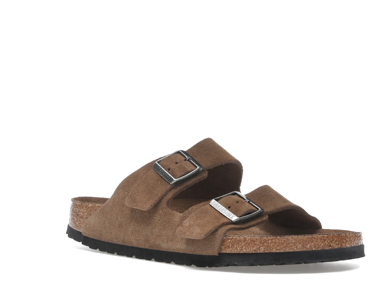 Birkenstock Arizona Soft Footbed Suede Leather Dark Tea Tonal