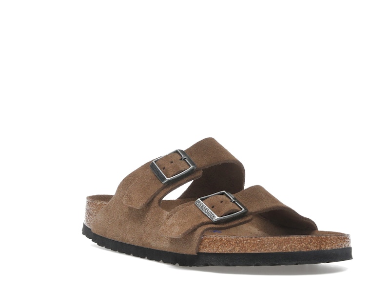 Birkenstock Arizona Soft Footbed Suede Leather Dark Tea Tonal
