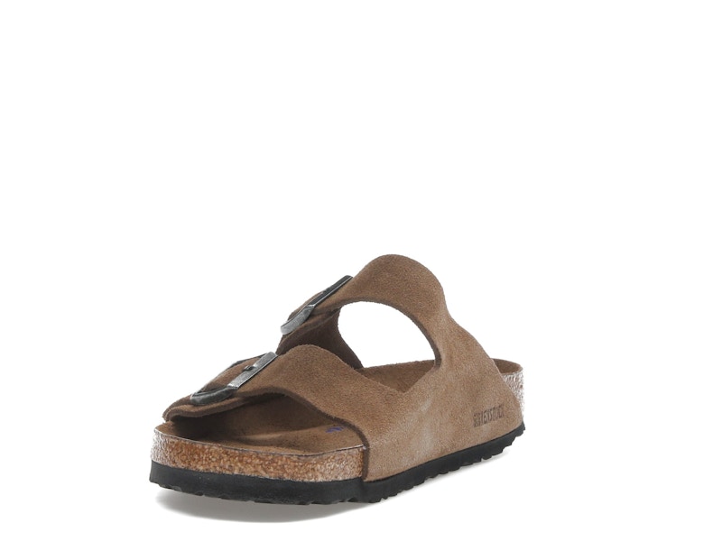 Birkenstock Arizona Soft Footbed Suede Leather Dark Tea Tonal
