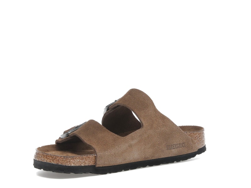 Birkenstock Arizona Soft Footbed Suede Leather Dark Tea Tonal