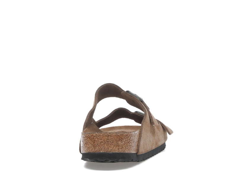 Birkenstock Arizona Soft Footbed Suede Leather Dark Tea Tonal