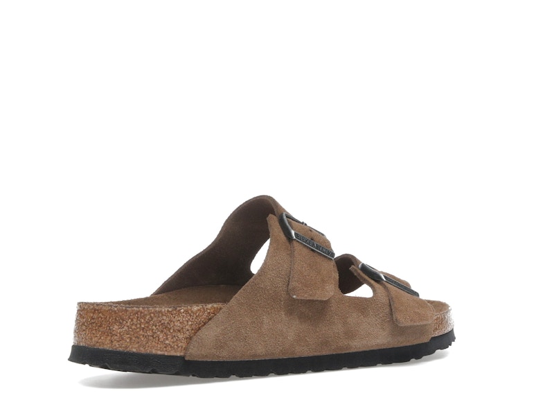 Birkenstock Arizona Soft Footbed Suede Leather Dark Tea Tonal