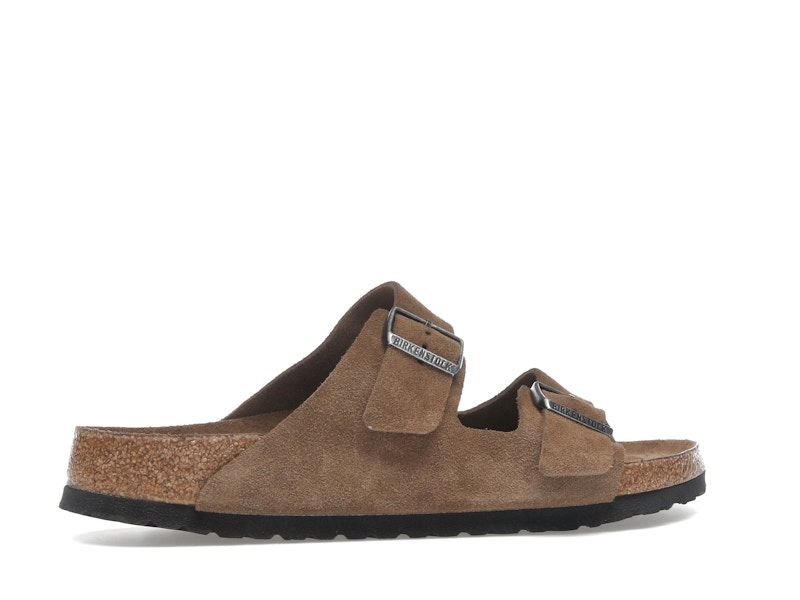 Birkenstock Arizona Soft Footbed Suede Leather Dark Tea Tonal