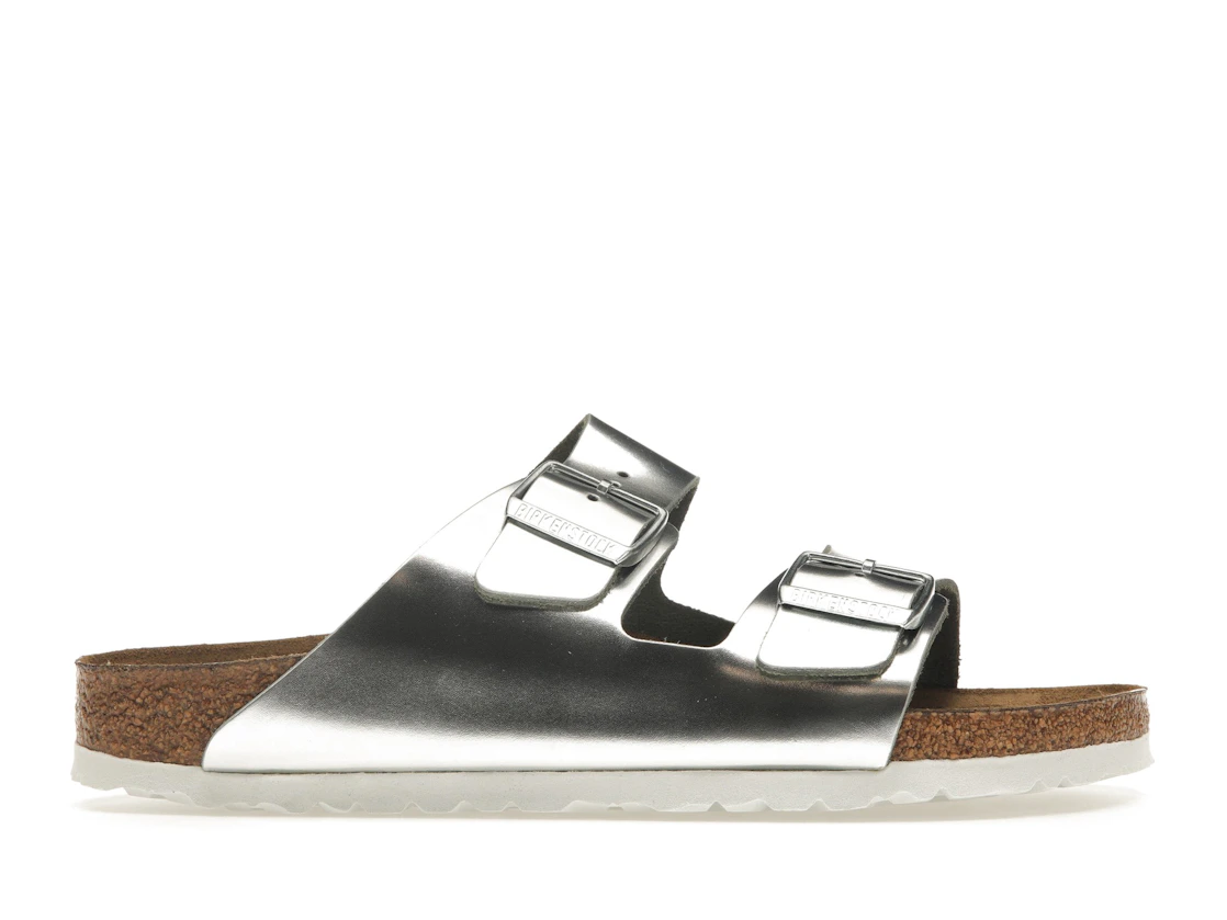 Birkenstock Arizona Softbed Metallic Silver (Women's)