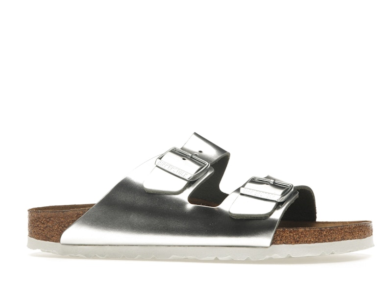 Birkenstock Arizona Softbed Metallic Silver (Women's)