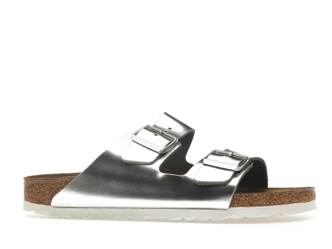 Birkenstock Arizona Softbed Metallic Silver (Women's)