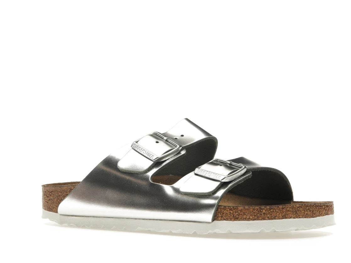Birkenstock Arizona Softbed Metallic Silver (Women's)
