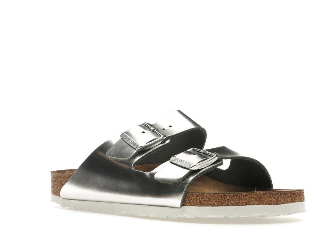 Birkenstock Arizona Softbed Metallic Silver (Women's)