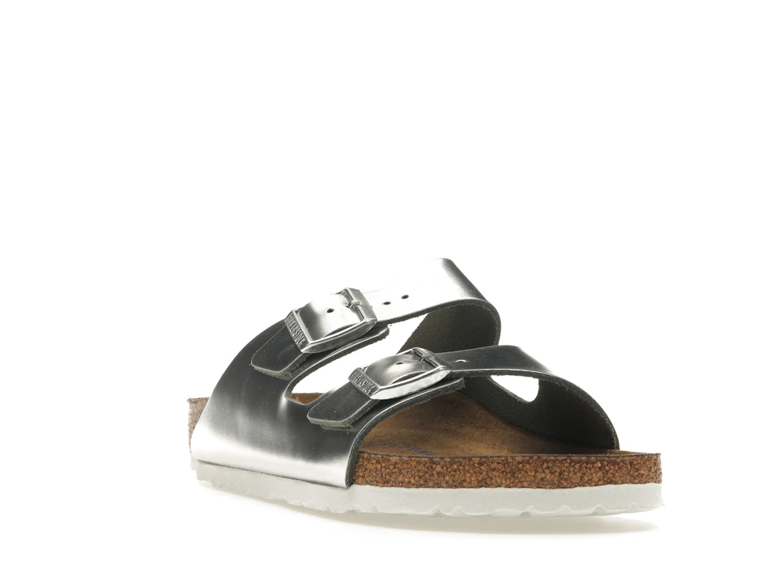 Birkenstock Arizona Softbed Metallic Silver (Women's)