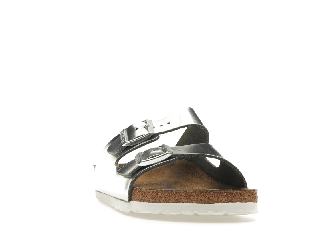 Birkenstock Arizona Softbed Metallic Silver (Women's)