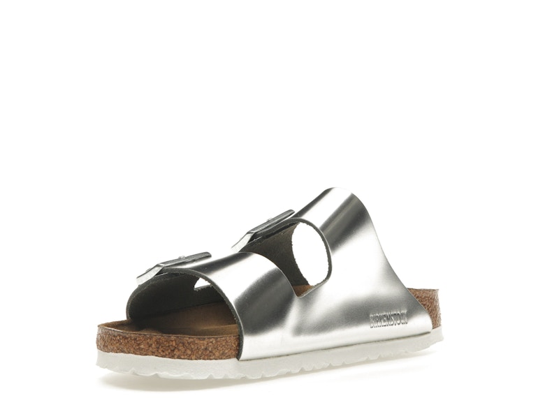 Birkenstock Arizona Softbed Metallic Silver (Women's)