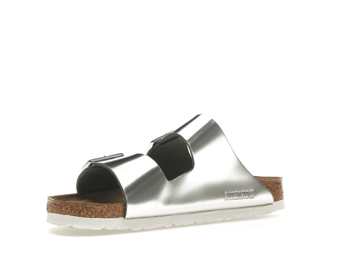 Birkenstock Arizona Softbed Metallic Silver (Women's)