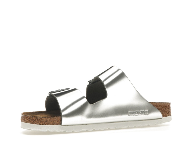 Birkenstock Arizona Softbed Metallic Silver (Women's)