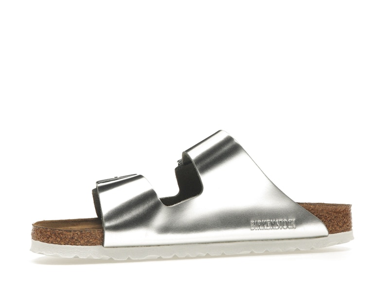 Birkenstock Arizona Softbed Metallic Silver (Women's)