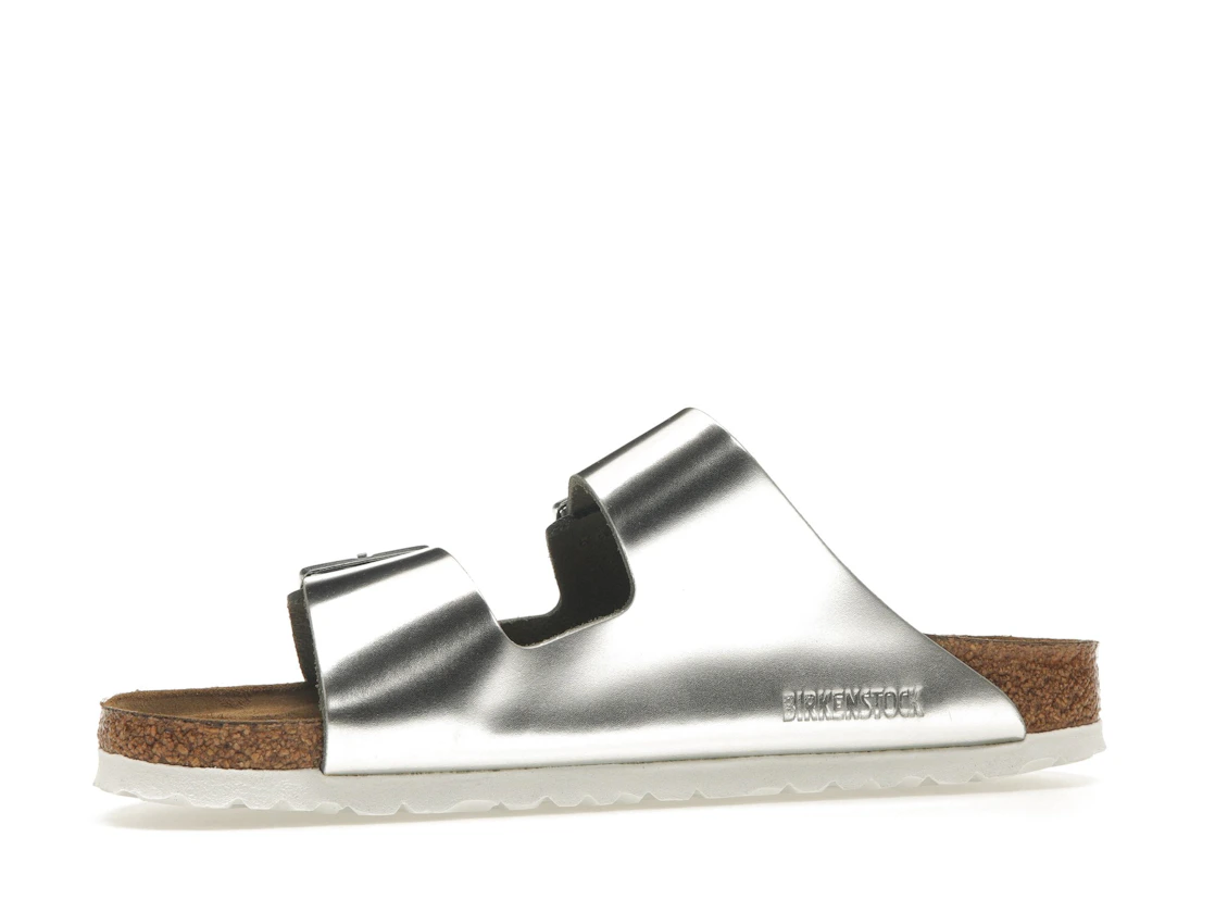 Birkenstock Arizona Softbed Metallic Silver (Women's)
