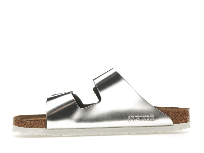 Birkenstock Arizona Softbed Metallic Silver (Women's)