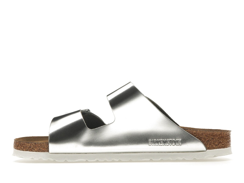 Birkenstock Arizona Softbed Metallic Silver (Women's)