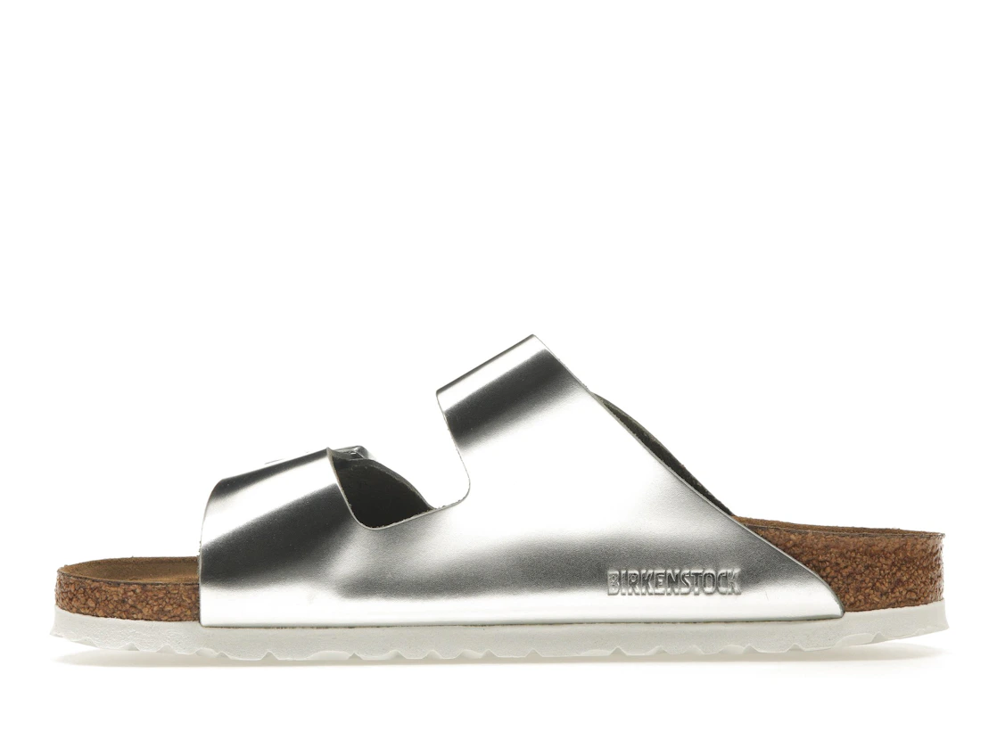 Birkenstock Arizona Softbed Metallic Silver (Women's)