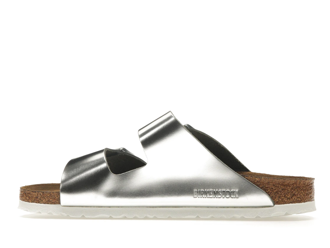 Birkenstock Arizona Softbed Metallic Silver (Women's)