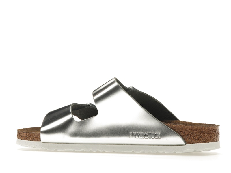 Birkenstock Arizona Softbed Metallic Silver (Women's)