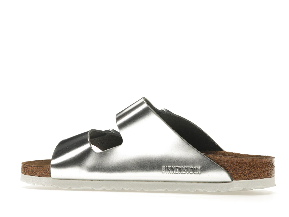 Birkenstock Arizona Softbed Metallic Silver (Women's)