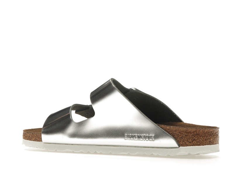 Birkenstock Arizona Softbed Metallic Silver (Women's)