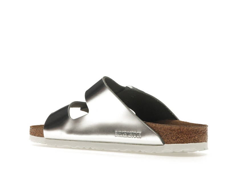 Birkenstock Arizona Softbed Metallic Silver (Women's)