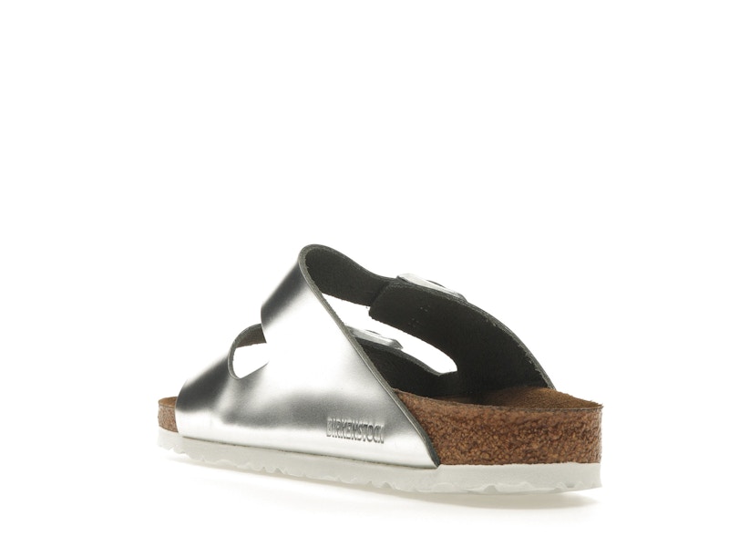 Birkenstock Arizona Softbed Metallic Silver (Women's)