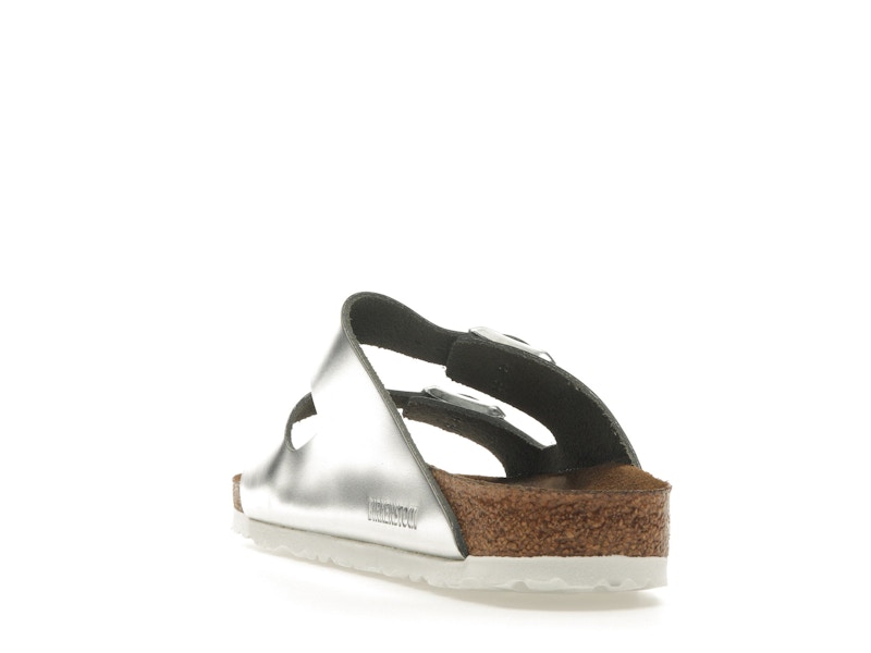 Birkenstock Arizona Softbed Metallic Silver (Women's)
