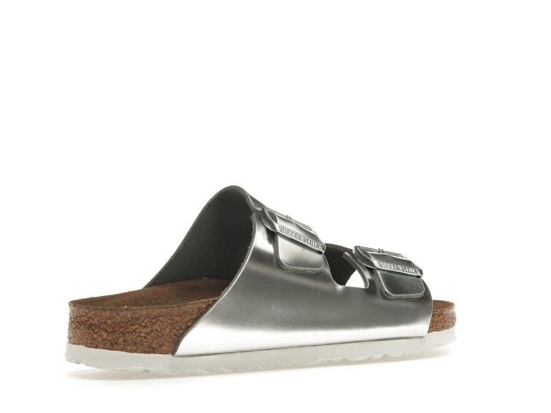 Birkenstock Arizona Softbed Metallic Silver (Women's)