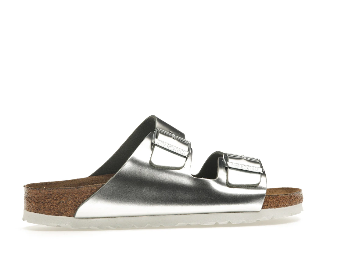Birkenstock Arizona Softbed Metallic Silver (Women's)