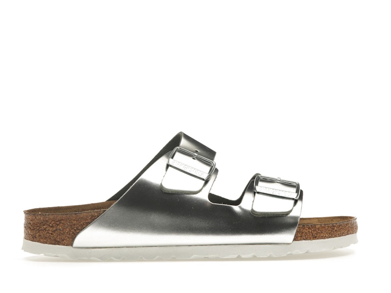 Birkenstock Arizona Softbed Metallic Silver (Women's)