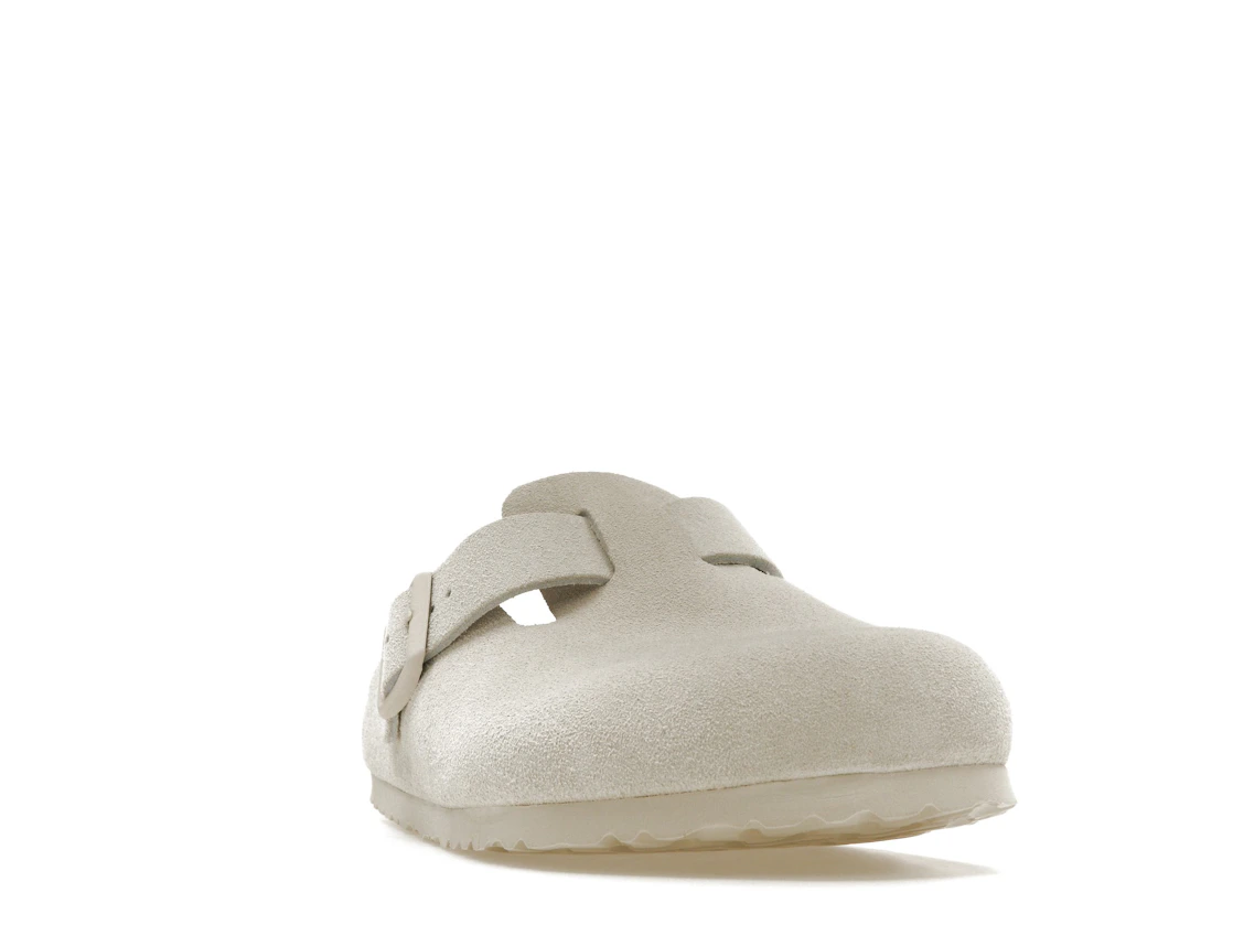 Birkenstock Boston Antique White Suede