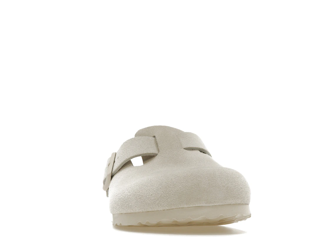 Birkenstock Boston Antique White Suede