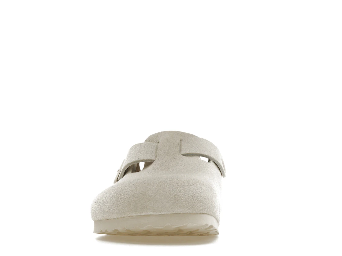 Birkenstock Boston Antique White Suede