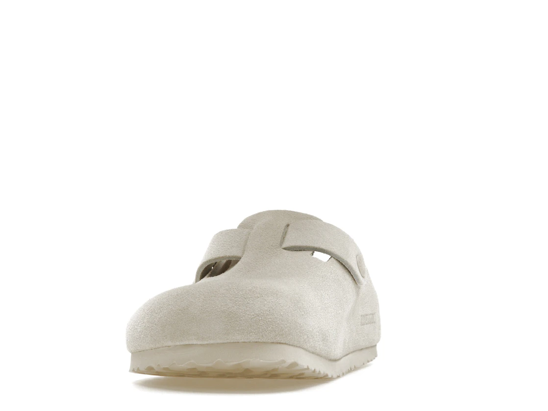 Birkenstock Boston Antique White Suede