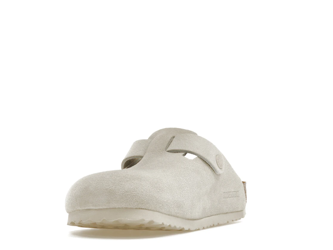 Birkenstock Boston Antique White Suede
