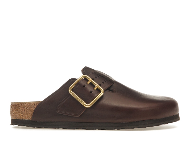 Birkenstock boston hotsell brown leather