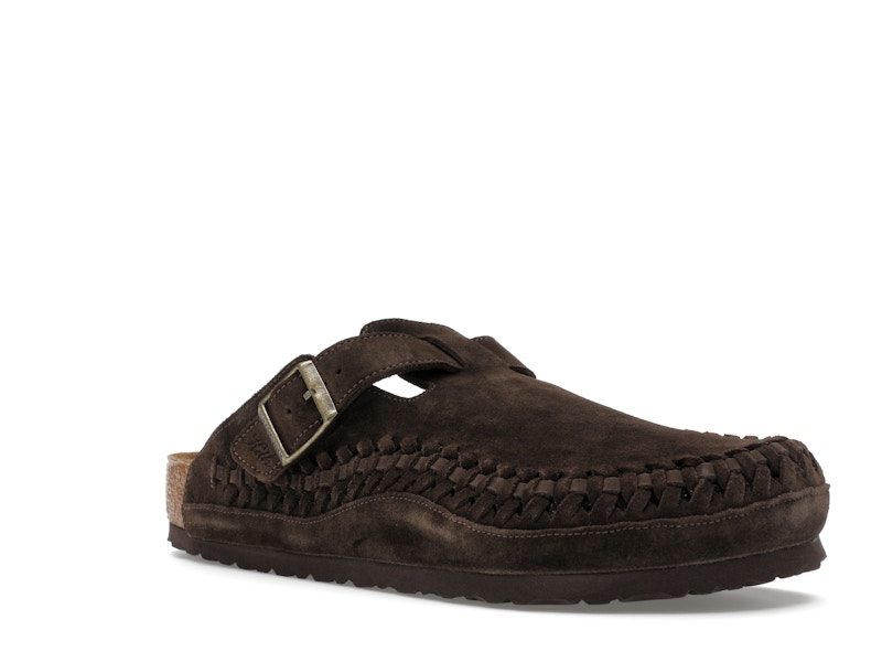 Birkenstock Boston Braided Suede Kith Mocca