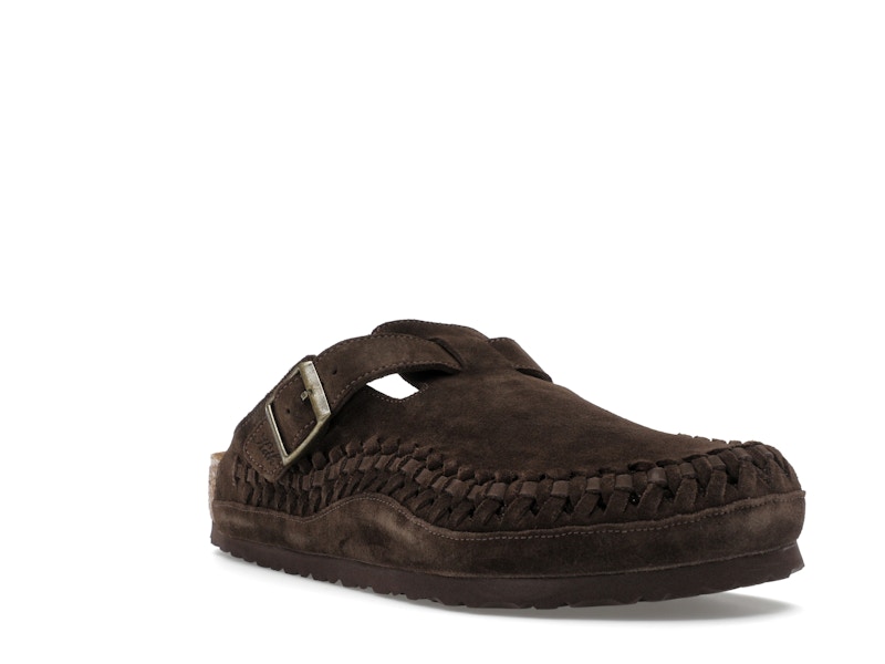 Birkenstock Boston Braided Suede Kith Mocca