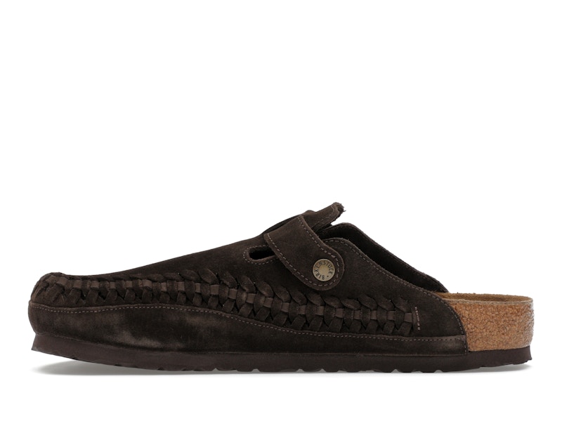 Birkenstock Boston Braided Suede Kith Mocca