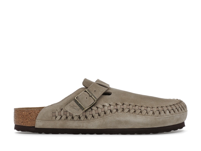 【極美品】KITH Boston Braided 41 TAUPE Kith for Birkenstock Suede Boston Braided - Taupe