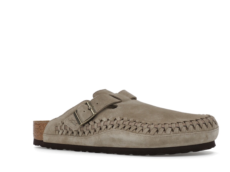 Birkenstock Boston Braided Suede Kith Taupe